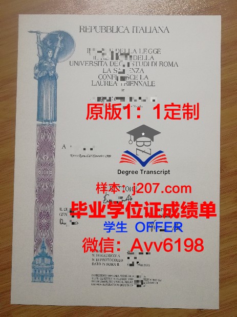 罗马国际研究大学毕业证原件(罗马大学硕士)