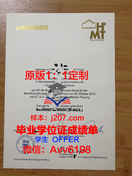 汉堡大学毕业证书图片高清(汉堡大学怎么样)