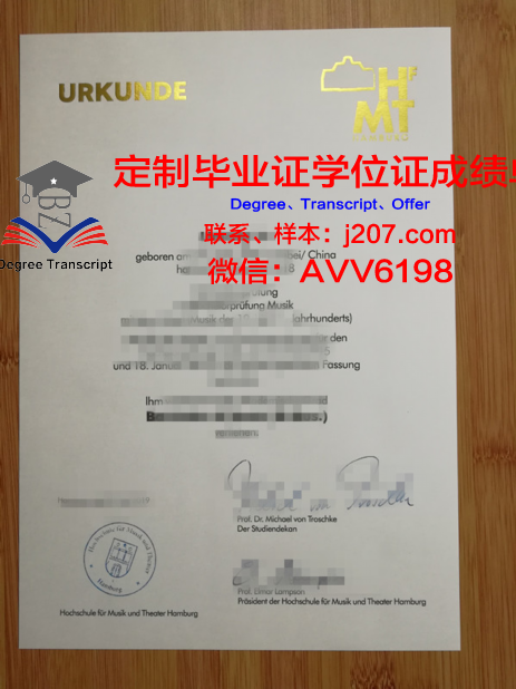 汉堡品牌应用技术大学成绩单：探索国际化教育新篇章