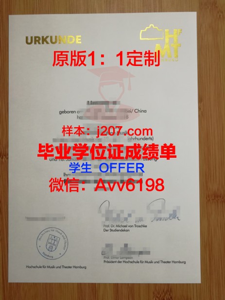 汉堡音乐与戏剧学院毕业证书模板(汉堡国立音乐学院与戏剧大学)