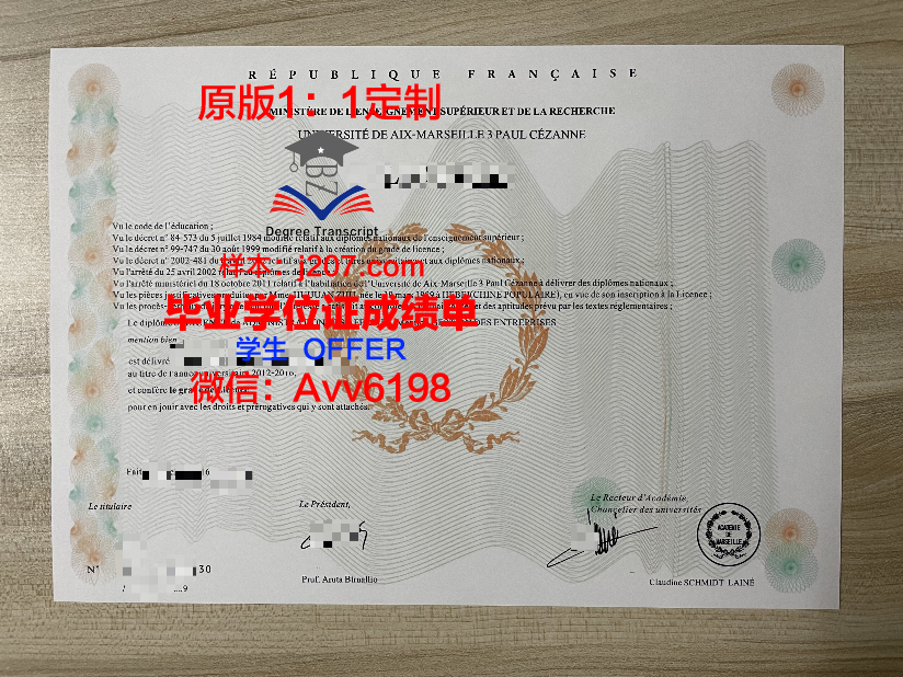 马赛国立高等建筑学院毕业证书图片高清(马赛大学llm)