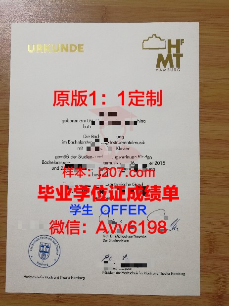 汉堡大学毕业证书图片高清(汉堡大学怎么样)