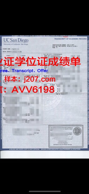 沃西本恩大学成绩单