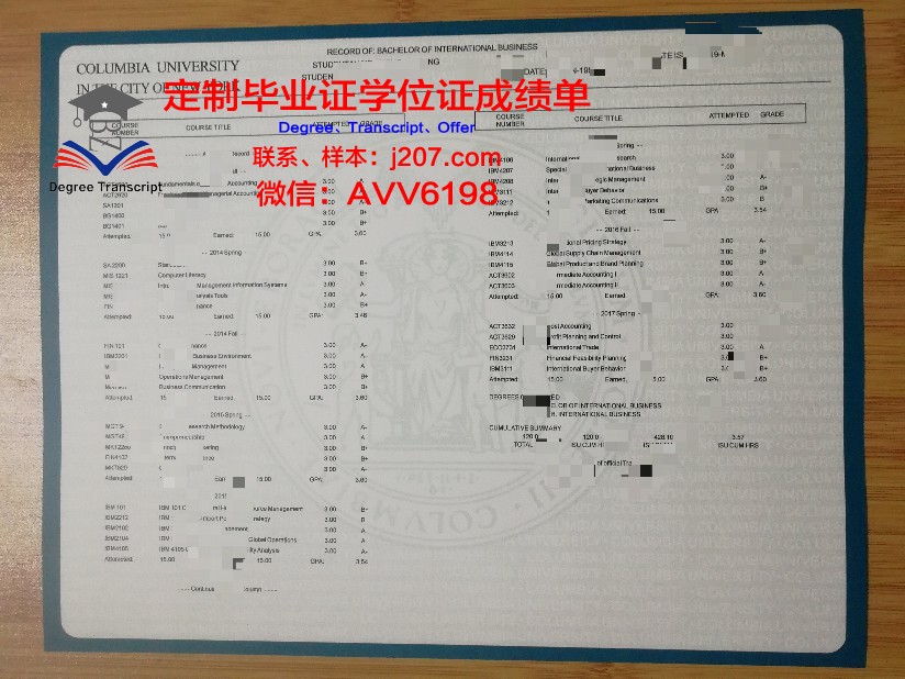 汉伯学院成绩单：一份见证成长与努力的证明
