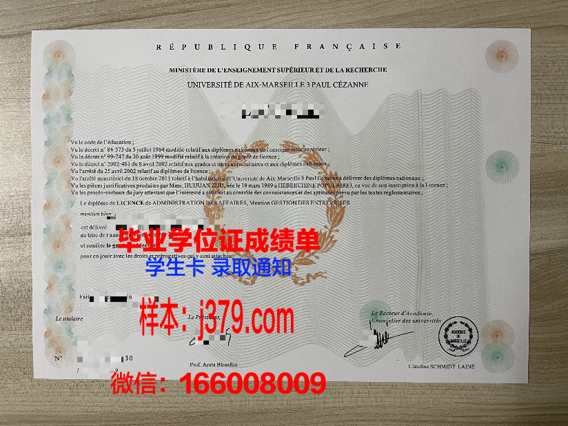 马赛-地中海高等艺术与设计学院毕业证翻译(法国马赛地中海高等艺术与设计学院)