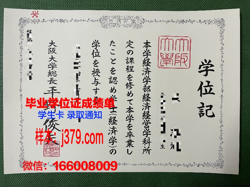 大阪外国语大学博士毕业证：承载知识与梦想的荣誉证书