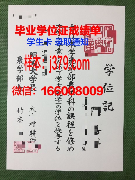 明治学院大学毕业证书图片(明治学院大学什么水平)