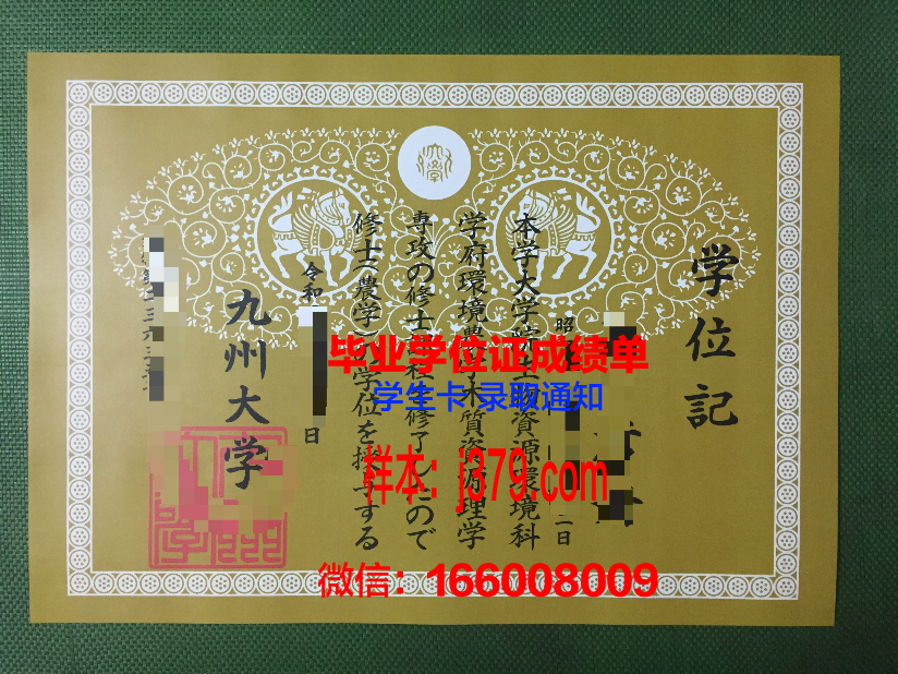 西九州大学毕业证是什么样子
