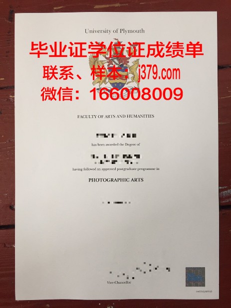 普利茅斯大学毕业证