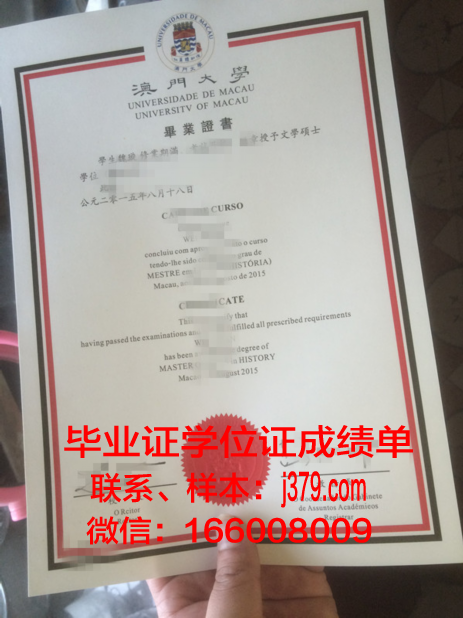 南澳大学证书成绩单(澳门大学成绩单)