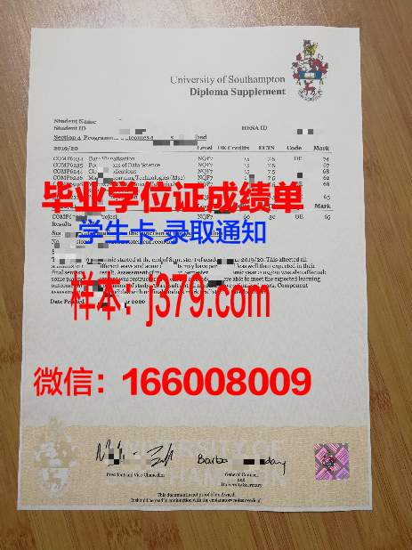 南安普顿毕业证(南安普顿大学毕业证邮寄)