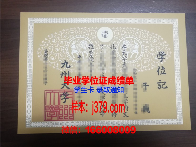 日本九州大学毕业证