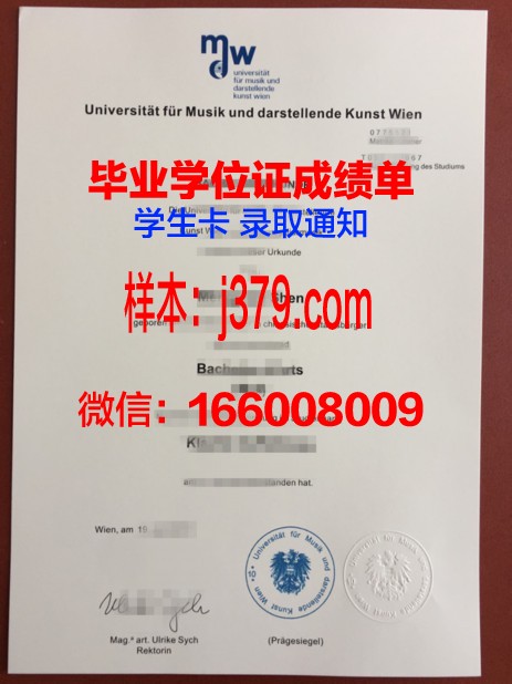 维也纳音乐与艺术市立大学毕业证书——开启世界音乐之门的钥匙