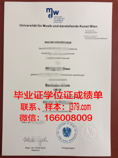 维也纳经济大学本科毕业证(维也纳大学留学条件)