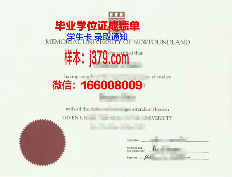 纽芬兰纪念大学毕业学位