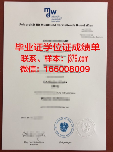 维也纳音乐与艺术市立大学毕业证模板(维也纳音乐与表演艺术大学怎么样)