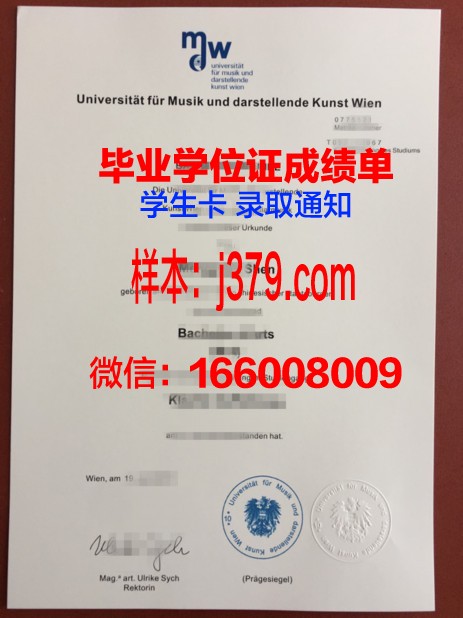 维也纳经济高等专业学院 diploma 毕业证
