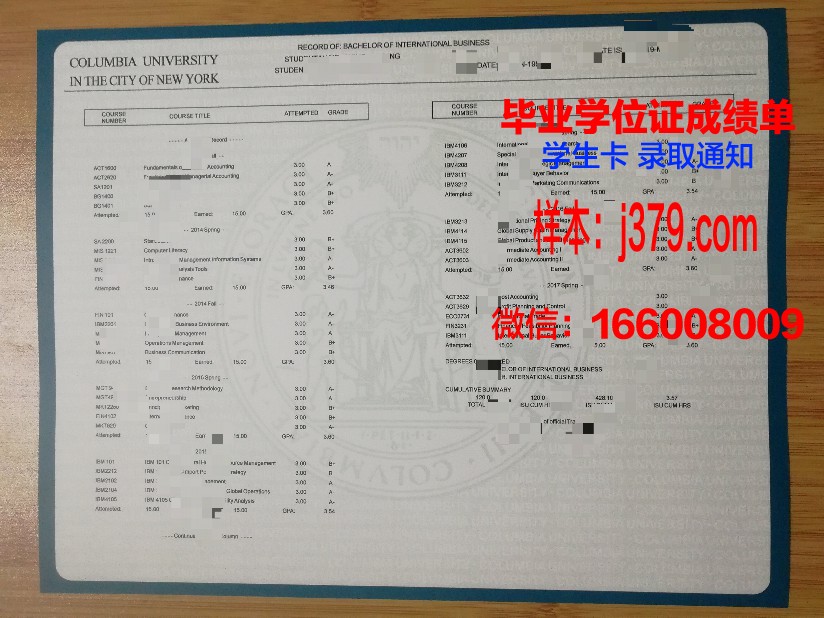 维索大学成绩单：一份跨越时空的学术见证