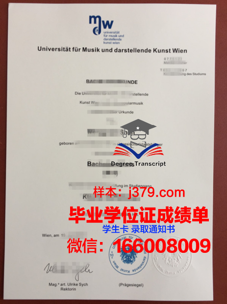 维也纳音乐与艺术市立大学毕业证壳子(维也纳国立音乐与艺术大学)
