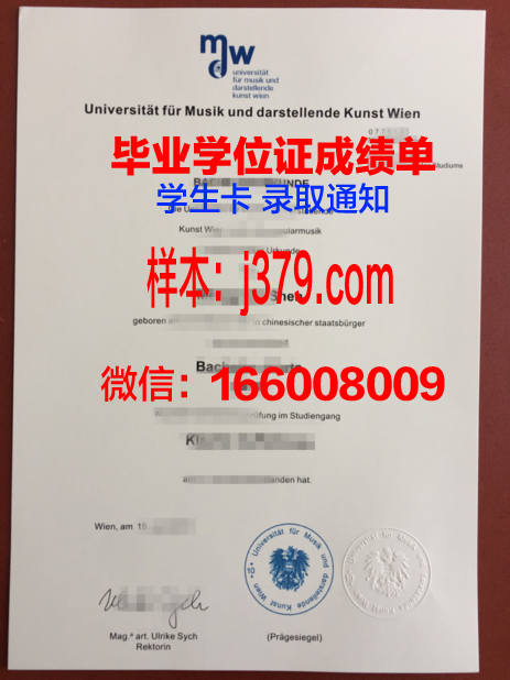 维也纳技术大学毕业证案例(维也纳学院落榜生)