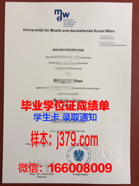 维也纳音乐与表演艺术大学成绩单(维也纳音乐学院落榜生)