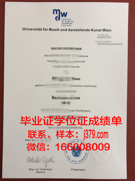 维也纳工业大学硕士毕业证(维也纳工业大学硕士毕业证书图片)