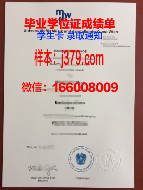 维也纳经济高等专业学院毕业学位