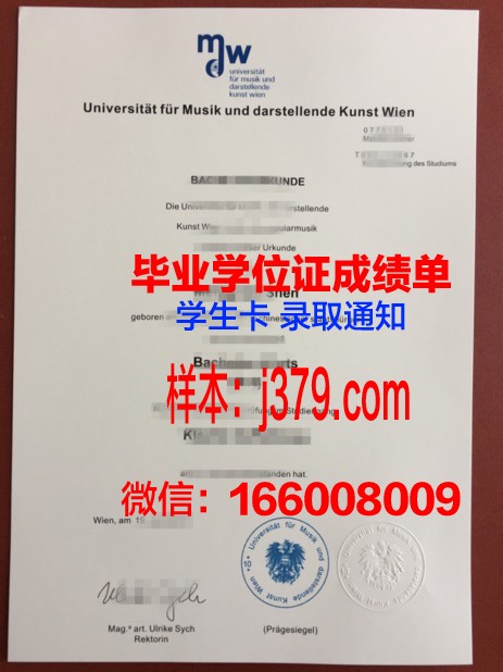 维也纳音乐与艺术市立大学毕业证壳子(维也纳国立音乐与艺术大学)