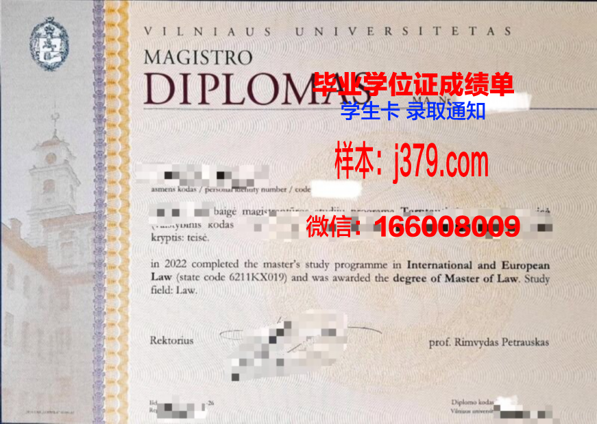 维尔纽斯艺术学院研究生毕业证书(维尔纽斯大学怎么样)