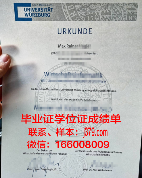 维尔茨堡音乐学院毕业证学位证(维尔茨堡大学医学博士)