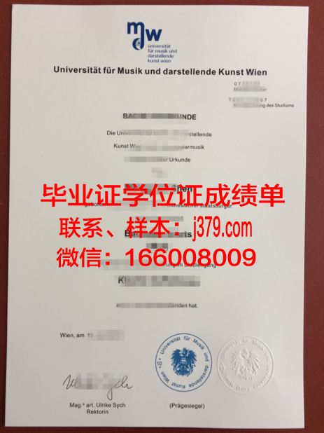 维也纳新城经济与技术高等专业学院毕业证diploma