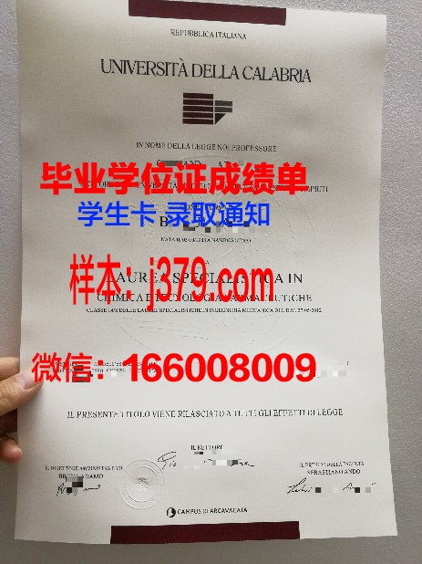 雷焦卡拉布里亚美术学院毕业证壳子