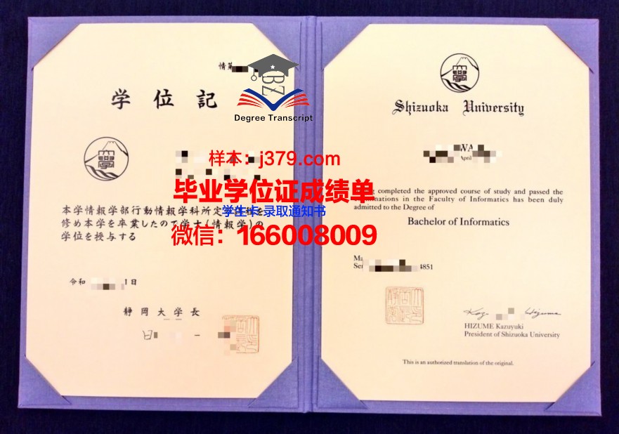 静冈大学毕业证电子版